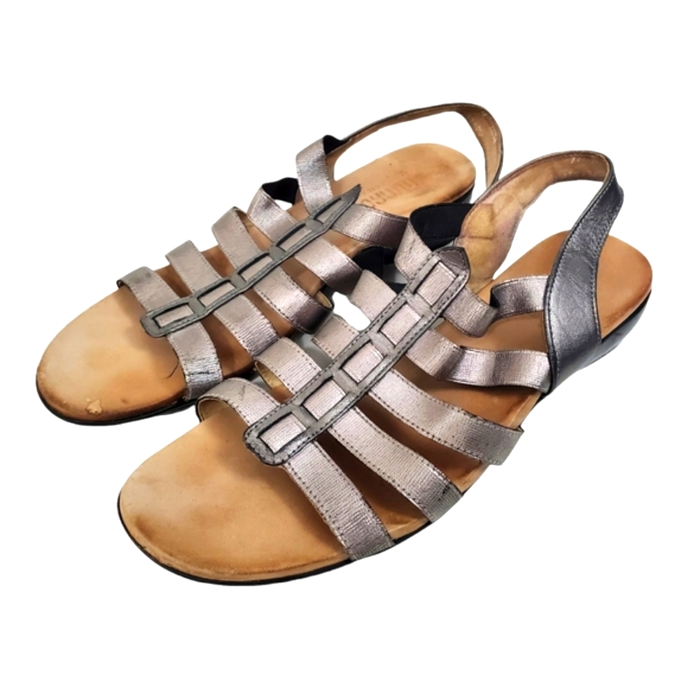 MUNRO Sandals Strappy Heeled Slip-on